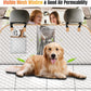 Dog Car Seat Cover for Back Seat, Dog Car Bed Cover with Strong Hard Bottom, Car Back Seat Extender Hammock for Car SUV Truck 4 Panels Beige Color