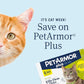 PetArmor Plus Flea and Tick Prevention for Cats, Cat Flea and Tick Treatment, 3 Doses, Waterproof Topical, Fast Acting, Cats Over 1.5 lbs