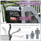 EchoSmile XL Extra Large Dog Stroller - Adjustable Handles,Lightweight Folding Pet Stroller,All-Terrain 4 Wheel for 2 Medium Dogs,Dual Entry Safety Dog Stroller,Capacity 160 lbs,Gray