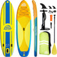 10'6"Inflatable Stand Up Paddle Board Ultra Portable-Lightweight & Stable|All-in-One Kit w/Aluminum Paddle, Dual-Action Pump & Backpack|Lakes & Oceans Ready for Family Recreation by Aquajourney