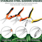 3-Pack Stainless Steel Pruning Shears, Pruning Snips and Clippers for Gardening