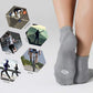 CelerSport 6 Pack Men's Ankle Socks with Cushion, Sport Athletic Running Socks