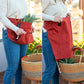 Roo Gardening Apron with Pockets & Harvesting, Picking Pouch - Adjustable, Water-resistant, Washable Canvas Cotton