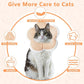 Cat Cone Collar Soft, Waterproof Cats Cones to Stop Licking After Surgery, Adjustable Soft Elizabeth Cats Collars for Wound Healing, Flower Shape Cat Recovery Collar (Pastel Orange, Small)