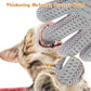 2 in 1 Pet Grooming Glove for Cats & Dogs, Efficient Deshedding Brush Pet Long Short Fur Removal Glove, Gentle Massaging Puppy Kitten Bathing Grooming Brush Tool, Easy Clean Floating Hair Mitt