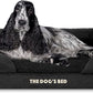 The Dog’s Bed, Medium Black Faux PL 30x23.5, Memory Foam, Pain Relief: Arthritis, Hip & Elbow Dysplasia, Post Surgery, Lameness, Supportive, Calming, Washable Cover, Veterinary Approved