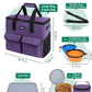 Large Pet Travel Bag Organizer - Dog & Cat Tote with Food Containers, Bowls, Feeding Mat, Perfect for Camping, Hiking (Multi-Pocket Design)