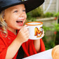 Personalized Halloween Enamel Mug with Ghost Pumpkin Initial, 12oz Custom Name on Ghost Coffee Mugs, Halloween Party Gift for Family