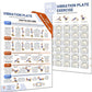2 packs Vibration Plate Exercise Poster, 30 Day Workout Chart for Fitness Training
