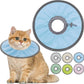 Lightweight Cat Cone Collar Soft, Soft Comfortable Cat Recovery Collar After Surgery, Elizabethan E Collar for Cats, Cone for Cats to Stop Licking (Baby Blue, Small)