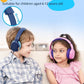 Tronsmart Kids Headphone for School Travel, Foldable Safe Volume 85/93dB, HD Stereo Sound Over-Ear Boys Girls Headphones for Kid, 3.5mm Kids Headphones with Cord for iPad, Kindle, Tablets,KH01(Blue)