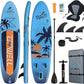 UPWELL 10'6"/11'/11'6" Inflatable Paddle Board, Stand Up Paddlboard for Youth & Adults, Stable Design, Premium SUP Accessories, Backpack, Leash, Hand Pump, Fins