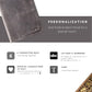 PEGAI Personalized Leather, Passport Holder For Travel | Handmade Passport Wallet Cover Case | Travel Document Holder, Passport Cover for Men, Women, and Family | Pike (Rock Grey)