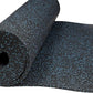 Playsafer Genaflex Rubber Gym Floor Mat, Heavy Duty Commercial Protective Gym Flooring Roll - 8mm Thick (10% Blue, 4' X 10')