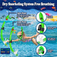 U PHITNIS Kids Snorkel Set for Age 4-14 - Dry Top Snorkeling Gear for Kids Junior & Youth - Childs Diving Mask with Big Eyes for Boys Girls - Anti-Fog Snorkeling Mask and Snorkel Set