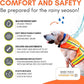 Reflective Dog Vest – Fluorescent Orange | High-Visibility, Water-Resistant Safety Jacket with Adjustable Fit for Day & Night Walks, Hiking, Hunting, and Outdoor Use (Large)