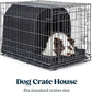 Orthopedic Dog House - Outdoor Waterproof Dog Shelter w/Porch - Indoor Pet House w/Egg-Crate Foam - Cooling - Machine Washable - Ideal for Large Breeds & Fits 36-Inch Crate - 35"x22"