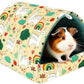 UPINS Guinea Pig Bed, Guinea Pig Hideout Washable Small Animal House Cage Accessories for Dwarf Rabbits Chinchillas Hamsters Hedgehogs Ferrets Bearded Dragons and Rats