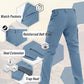 TACVASEN Men's Winter Pants 9 Pockets Fleece Snow Hiking Pants Water-Resistant Warm Softshell Thick Tactical Pants