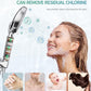 Filtered Shower Head with Handheld, High Pressure 9 Spray Mode Chrome Showerhead with 4 Filters, Detachable Shower Head, Water Softener Filters Beads for Hard Water - Remove Chlorine
