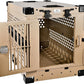Heavy Duty Fully Collapsible Powder-Coated Aluminum Dog Crate - Small (Tan)