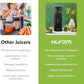 Hurom H400 Cold Press Juicer Machine, Award Winning Masticating Slow Juicer, Easy to Clean, Strainer & Hands Free with Self Feeding, Wide Mouth Hopper, Easy Assembly (White)