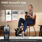Sunny Health & Fitness Dual Function Under-Desk Bike Trainer, Mini Exercise Machine for Senior Training, Arm/Leg Cardio Cycle Workout, Optional Magnetic, Motorized w/Free SunnyFit App Connection