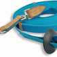 Southwestern Equine 35' Flat Cotton Web Lunge Line with Bolt Snap & Rubber Stop (35', Turquoise)