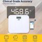 A&D Medical Digital Body Weight Scale, UC-356BLE Bluetooth Bathroom Weight Machine, UltraWide Platform and Large Display, Syncs with A&D App,550lb (249kg), Batteries Included, White