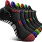 KEMISANT Men Running Socks,Active Ankle Socks No show Cushioned Footbed Arch Support