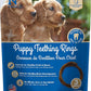 N-Bone Puppy Teething Rings Peanut Butter Flavor Dog Treat, 3 Count Bag, 3.6-oz