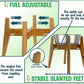 Dog Bowl Stand (14-inch High) - Ideal for Large Breeds, Use to Elevate, Raise Pet Dishes, Water Fountains and Slow Feeders - Adjustable Sideways, Bamboo - (Bowls not Included)