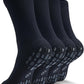 CWVLC Grip Socks Soccer - Cushioned Non-Slip Grippy for Men & Women Athletic - Barre Hospital Sticky Slipper Socks