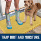 Smiry Dog Door Mat for Muddy Paws 24x16, Absorbs Moisture and Dirt Doormat, Non-Slip Washable Quick Dry Chenille Front Door Mat Indoor Entrance, Entryway Carpet for Inside Floor, Yellow