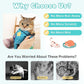 Cat Grooming Wrap, Cat Wrap for Cutting Nails, Self-Adherent Fabric Wrap for Cats, Cat Burrito Wrap Anti-Scratch, Anti-Escape, Multifunctional Swaddle Wrap Pet Tool 21.6×21.6"