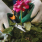Fiskars Comfort Loop Micro-Tip Pruning Snips - 7" Garden Shears with Sheath and Extra Large SoftGrip Handle - Yard and Garden Tools - Orange/Black