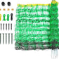 Electric Fence Netting, 49.6" H x 164' L, PE Net Fencing Kit with 14 Posts Double Spiked, Utility Portable Mesh for Sheep Hogs Goats Deer Dogs Lambs Used in Backyards Farms Ranches Patio, Green