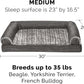 Furhaven Orthopedic Dog Bed for Medium/Small Dogs w/ Removable Bolsters & Washable Cover, For Dogs Up to 35 lbs - Luxe Faux Fur & Performance Linen Sofa - Charcoal, Medium