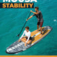 MOUSA 10‘8/11'×35" Extra Wide Inflatable Stand Up Paddle Board, Stable Paddleboard SUP for 2 People/Family, Anti-Slip Full EVA Deck, 3 Handles, 100L Backpack, All-Round Sup Board, Big Fin