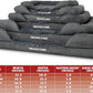 The Dog’s Bed, Large Grey Fur, Memory Foam, Pain Relief: Arthritis, Hip & Elbow Dysplasia, Post Surgery, Lameness, Supportive, Calming, Waterproof Washable Cover, Veterinary Approved