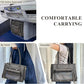Minsong Fashion Pet Carrier Purse for Small Cat and Dog, Luxury Pu Soft-Sided Tote Bag with Large Pockets for Dogs and Puppies (Black, 13.6" L x 6" W x 10.0" H)