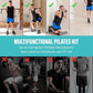 Upgraded Pilates Bar Kit – 39” Adjustable Exercise Equipment for Men, Women with 6X 20, 30, 40 lbs Resistance Bands with Adjustment Buckle – Pilates Equipment for Home Workouts for All Fitness Levels