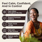 BB Company CalmAgain for Menopause Anxiousness, Mood Balance for Women | Stay Calm, Lower Cortisol, Fewer Mood Swings | Siberian Rhubarb, Sage, Saffron | Menopause Relief | 30 Ct
