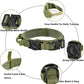 Tactical AirTag Dog Collar - Heavy Duty, Adjustable GPS Collar Compatible with Apple AirTag, with Holder & Control Handle for Medium/Large Dogs [ Green, M ]