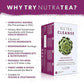 NUTRACLEANSE - Detox Tea | Cleanse Tea - Helps Relieve Constipation & Encourage Digestion - Includes Dandelion Root & Artichoke - 60 Enveloped Tea Bags - by Nutra Tea - Herbal Tea - (3 Pack)