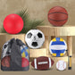 Leyndo 18 Pcs Sport Balls Bulk Set Basketball Football Volleyball Soccer Playground Baseball with Sport Equipment Bag Pump for Youth Adults Outdoor Indoor Practice Gift Back to School