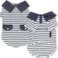 Parisian Pet Preppy Boy Polo Dog Shirt – Puppy Outfits – 100% Cotton Doggie Clothes – Cute Machine Washable Puppy Apparel - Dog Shirts for Large Dogs 2XL