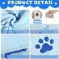 Chumia 4 Pcs Dog Towels for Drying Dog Puppy Bulk Microfiber Absorbent Paw Towel Pet Bathing Supplies Quick Drying for Medium Cats Pets Shower(55 x 28 Inch,Light Pink, Light Blue)