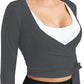 Women Tie Front Shrug Long Sleeve Bolero Cardigan Lightweight Casual Tops