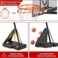 Basketball Hoop Outdoor with 44/54 Inch Shatterproof Backboard, 5.25-10FT Height Portable Basketball Hoop with Sandbag, Adjustable Basketball Goal System